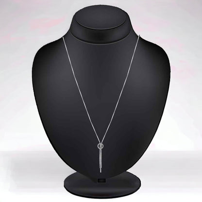 Round Tassel Pendant With Chain & Earring Set For Women And Girls