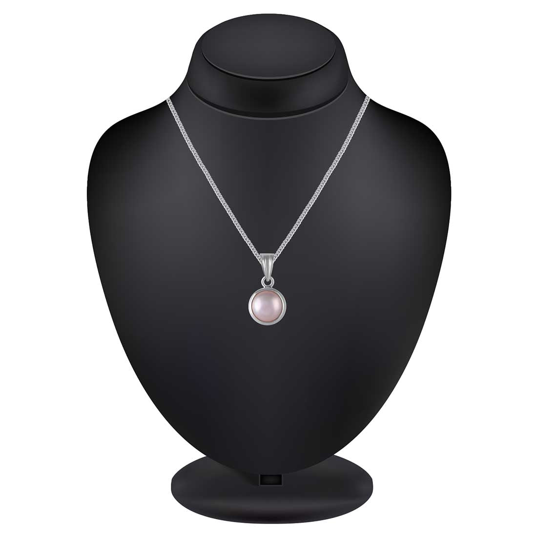 Certified Pearl For Men & Women (With Silver Pendant, 9.51-10 CARAT) Grade-B
