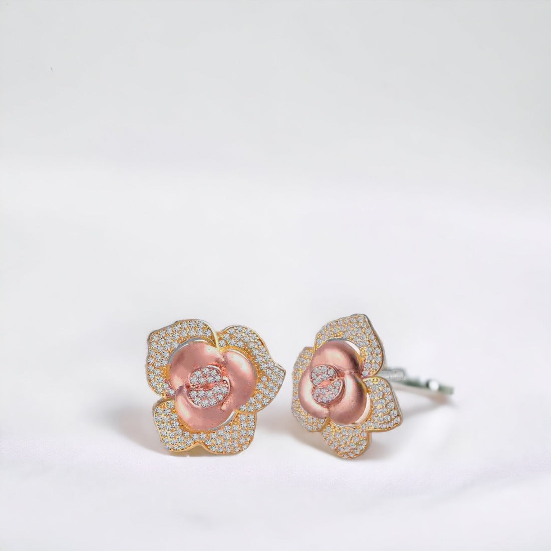 Rosy Pendant And Earring Set For Women & Girls(Without Chain)