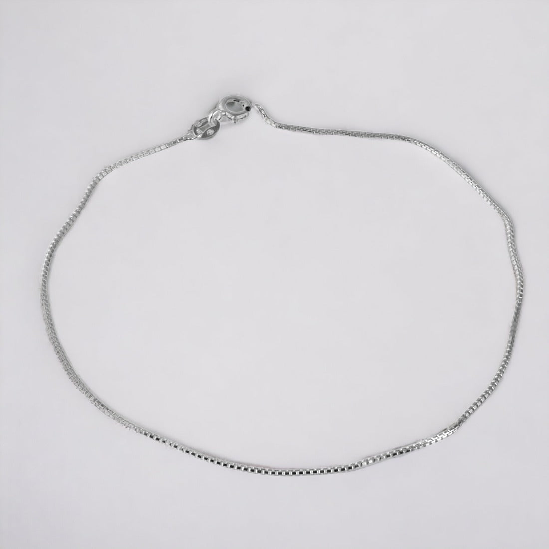 Box Tab Sleek Chain Anklet For Women & Girls