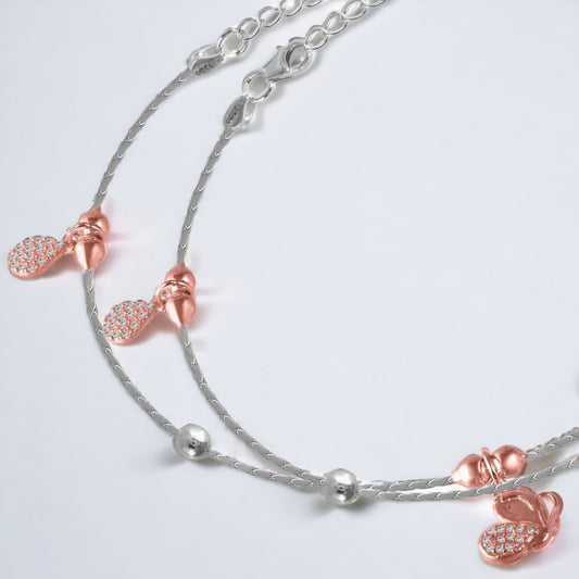 Butterfly Charm Anklet For Women & Girls