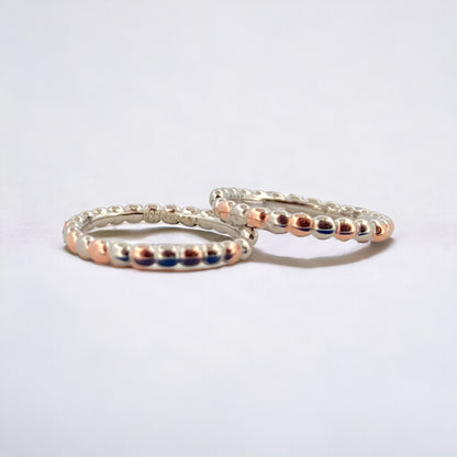 Spiral Rosegold-silver Toe Ring