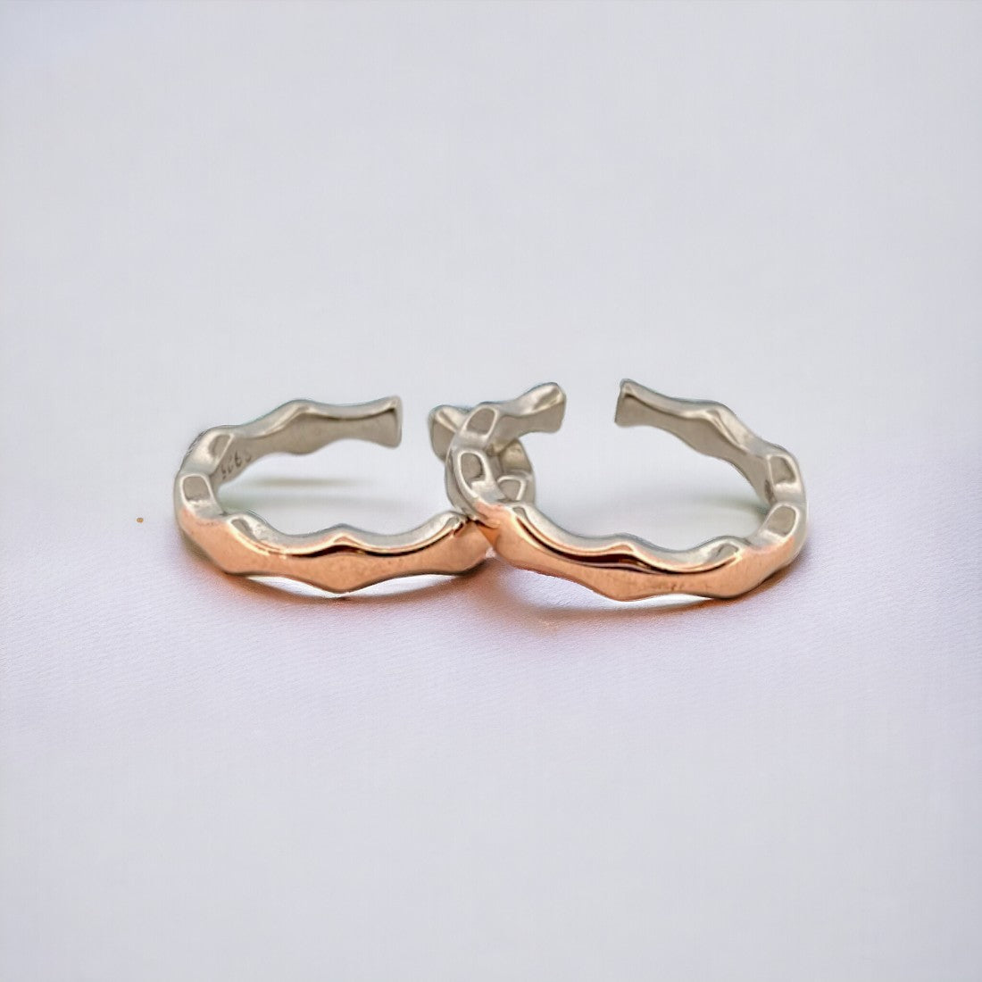 Duo Wave Toe Ring