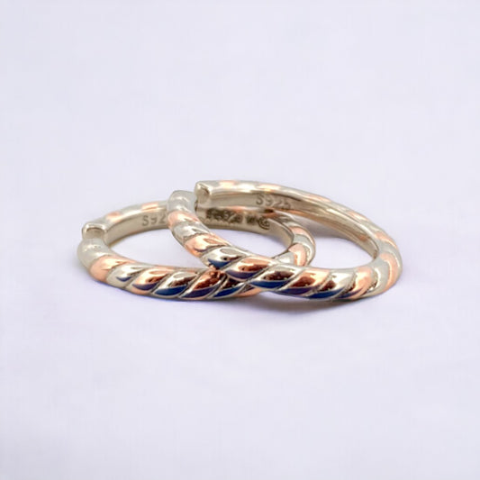 Binding Rose gold-Silver Toe Ring