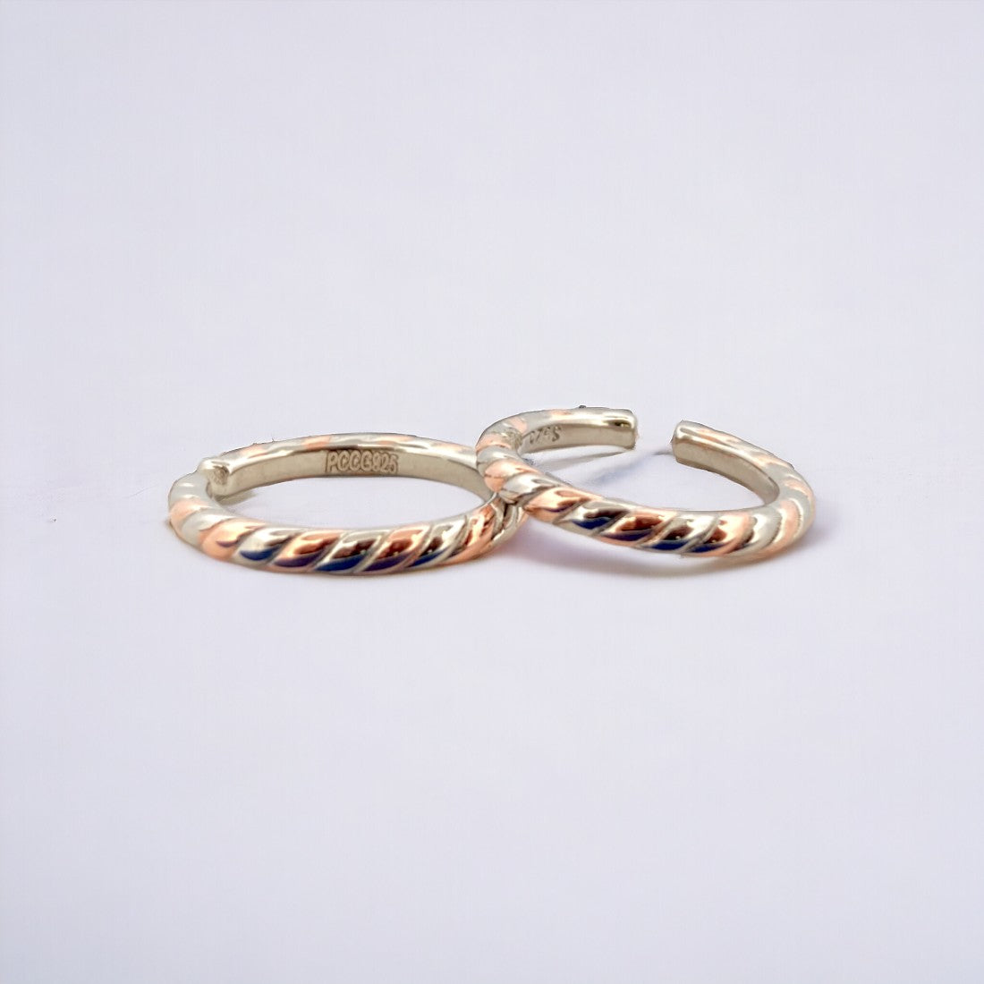 Binding Rose gold-Silver Toe Ring