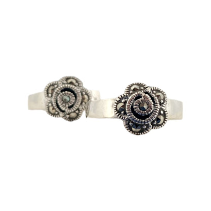 Spiral Flower Motif Toe Ring