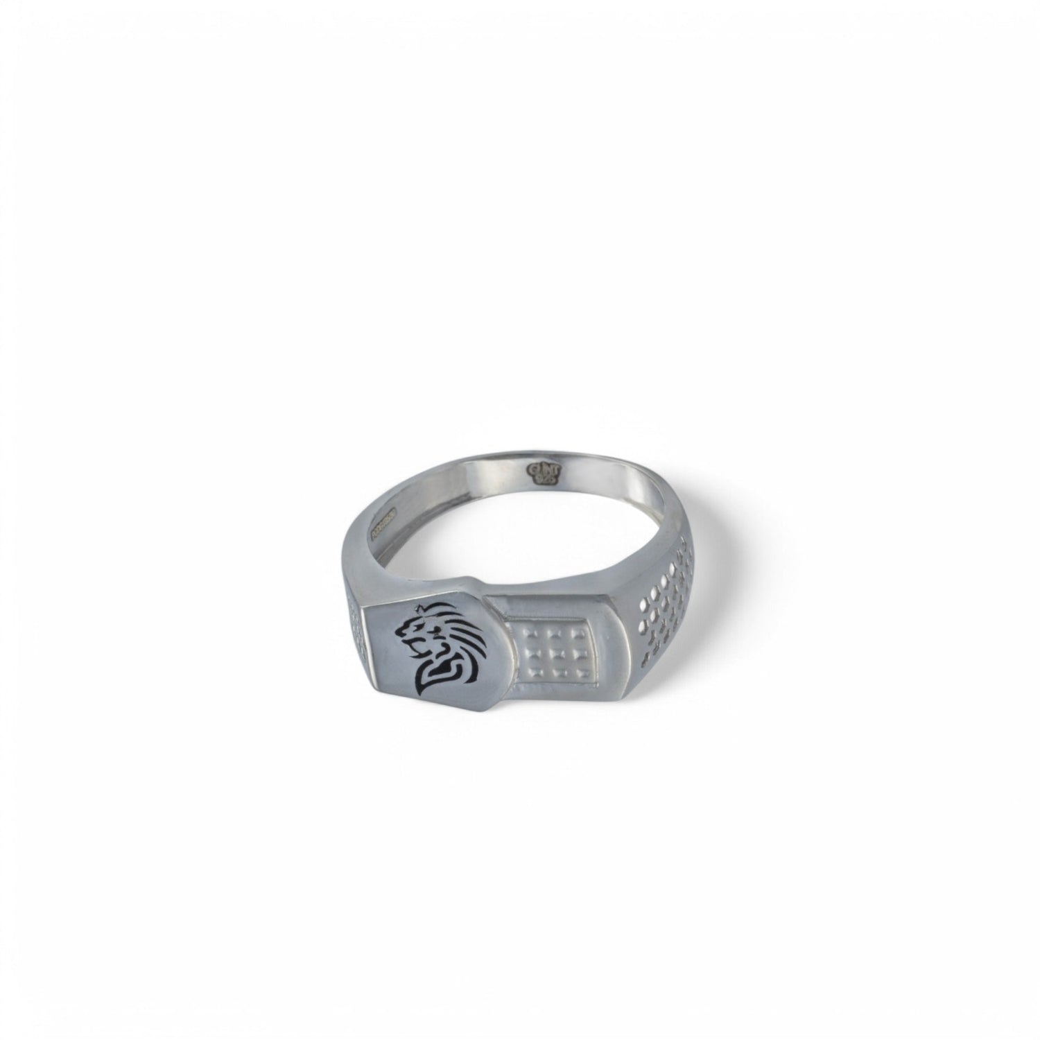 Sterling Silver EterKnight Lions Mens Ring