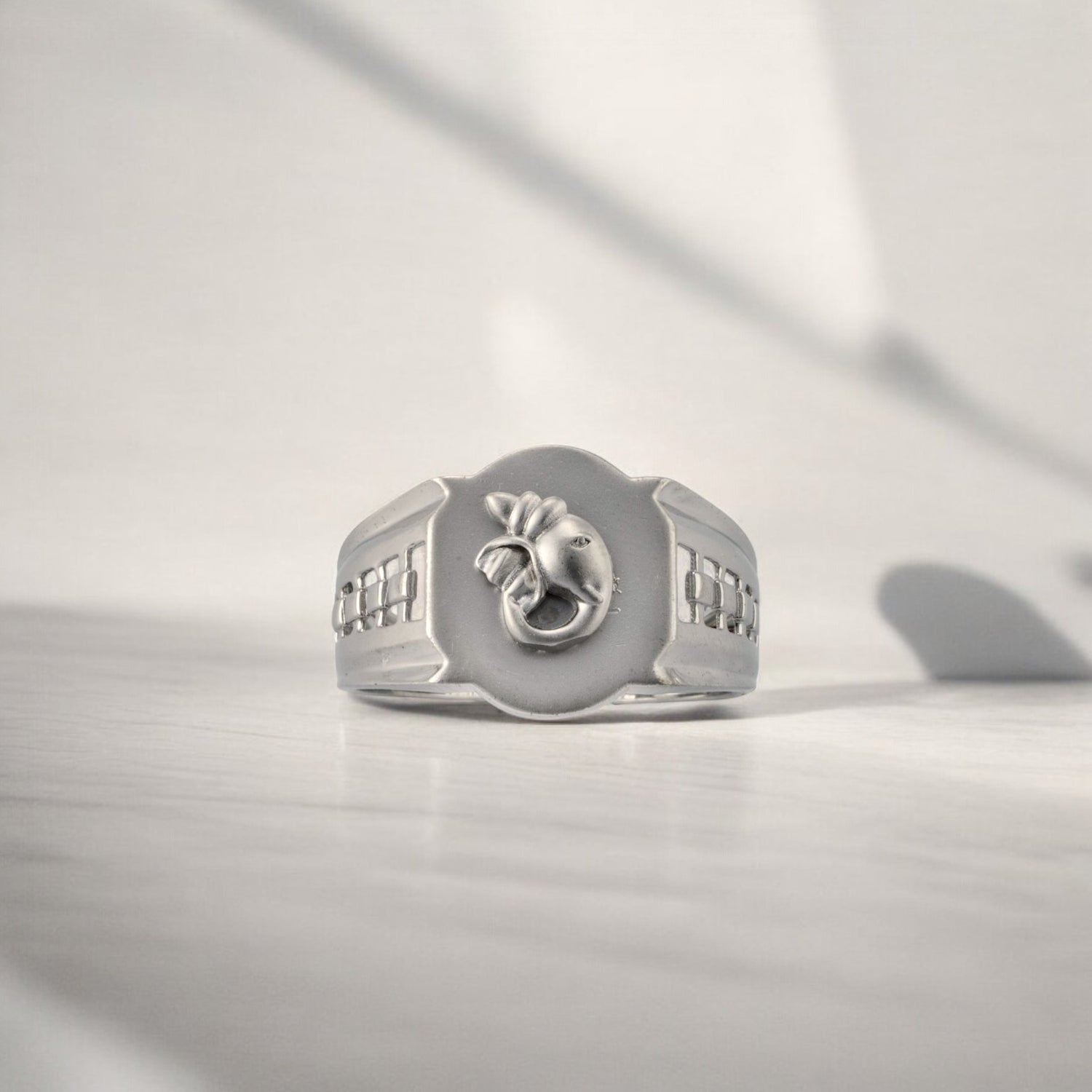 Sterling Silver EterKnight Ganesh Mens Ring