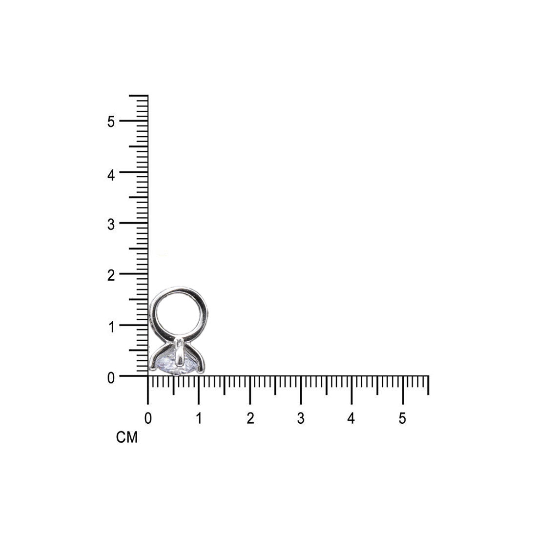 Sterling silver solitaire stud earrings for women and girls
