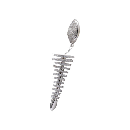 925 Sterling Silver Layered Circle Drop Earrings for Women & Girls