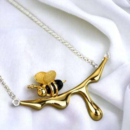 HoneyBee Gold Plated Necklace for women & girls