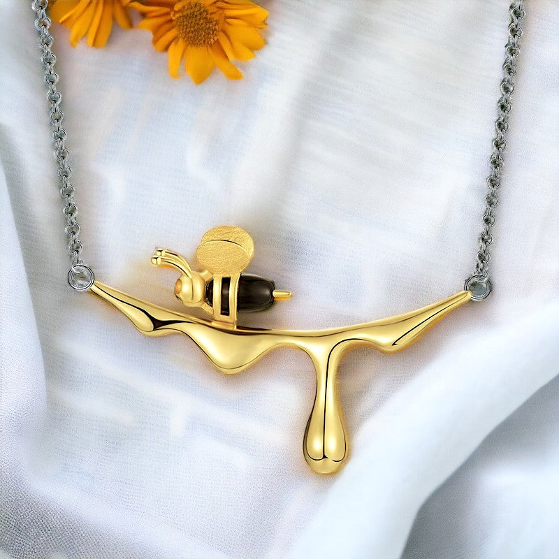 HoneyBee Gold Plated Necklace for women & girls