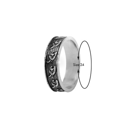 Sterling Silver EterKnight Tribal Oxidised Ring for Men