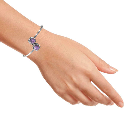 Open Square Shaped Bracelet For Women & Girls
