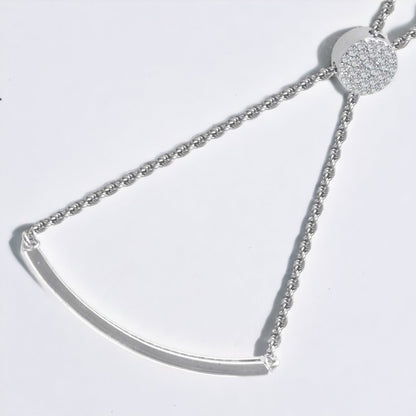 Sterling Silver Sleek Silver Bracelet For Women & Girls