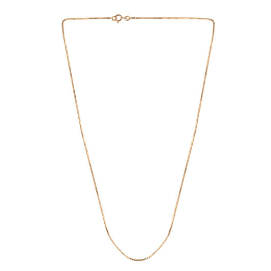 Sleek Sterling Silver rosegold plated Chain for Women & Girls