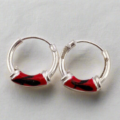 Sterling Silver Clip on Hoop Earrings For Women & Girls