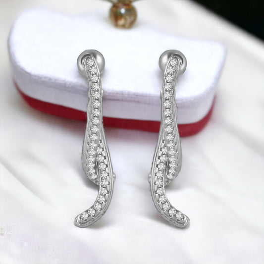 Sterling Silver Drop Earrings For Women & Girls
