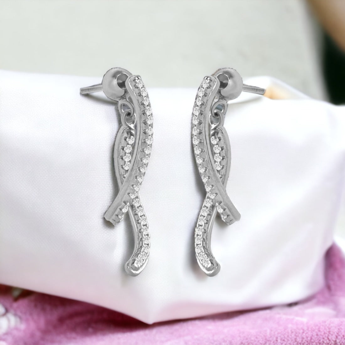 Sterling Silver Drop Earrings For Women & Girls
