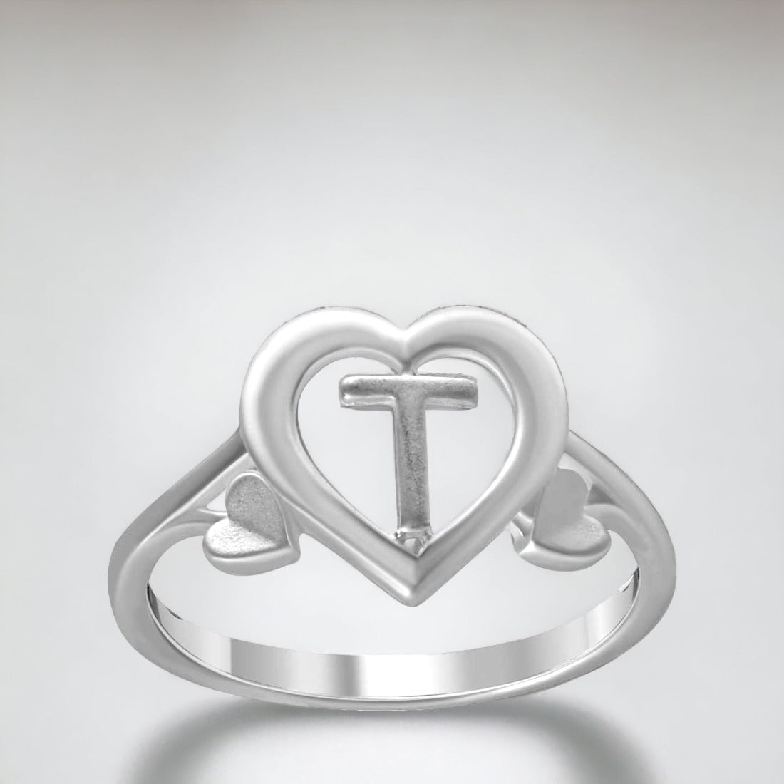 T Letter Ring For Women & Girls