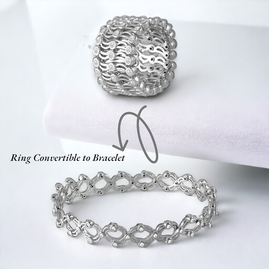 Sterling Silver Bracelet Or Ring For Women & Girls