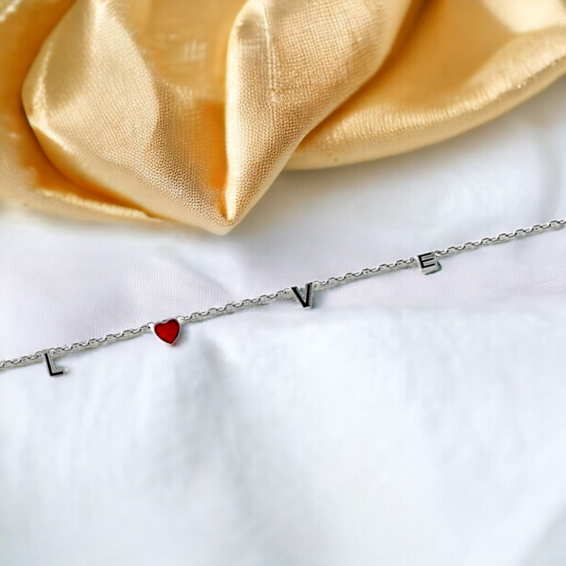 Love Initial Bracelet For Women & Girls