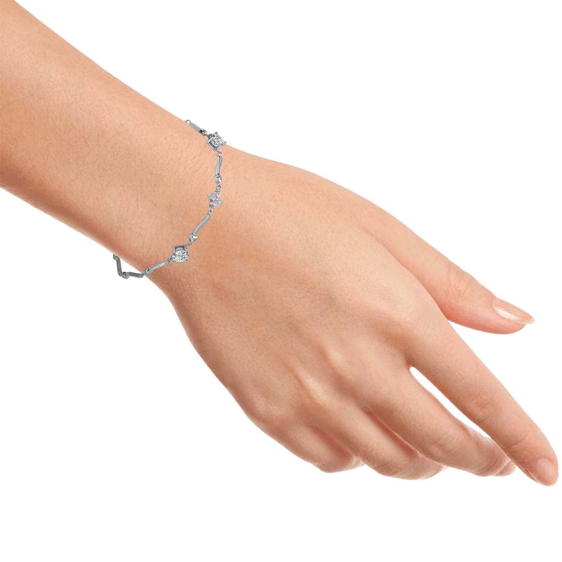 Motif Bracelet In Silver