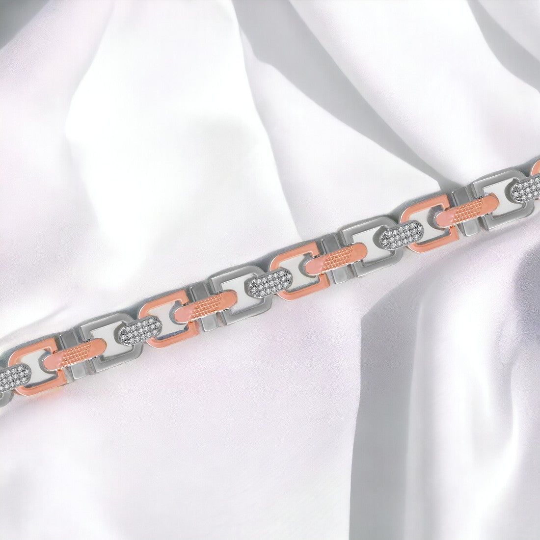 Studded Link Chain Bracelet Men & Boys