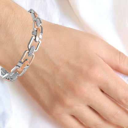 Studded Link Chain Bracelet Men & Boys