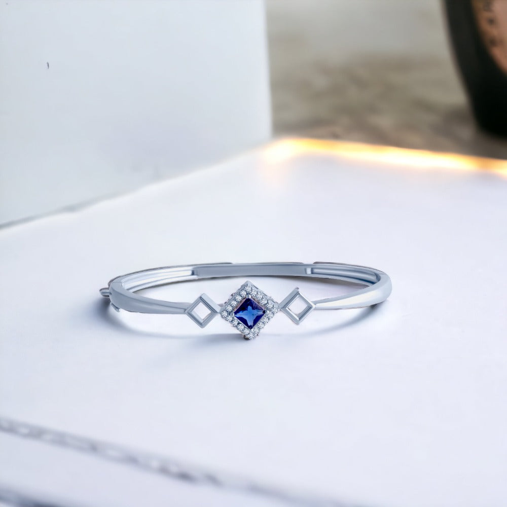 Elegant Bracelet With Blue Stone For Women And Girls