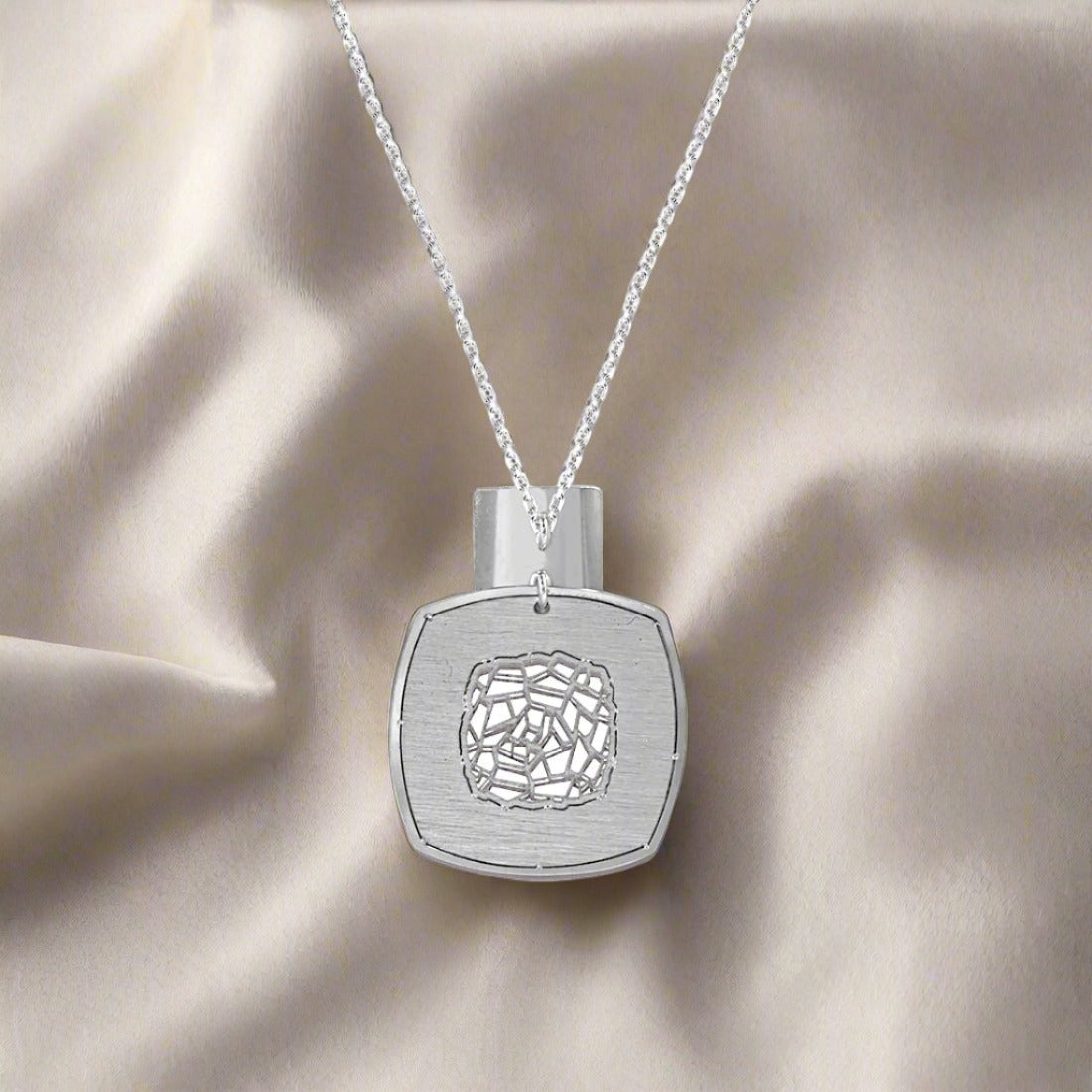 Square Pendant With Chain For Women & Girls