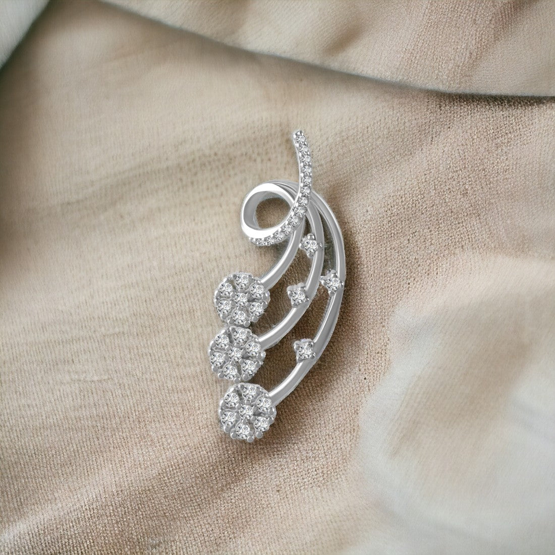 Wrap Drop Pendant And Earring Set(Without Chain)