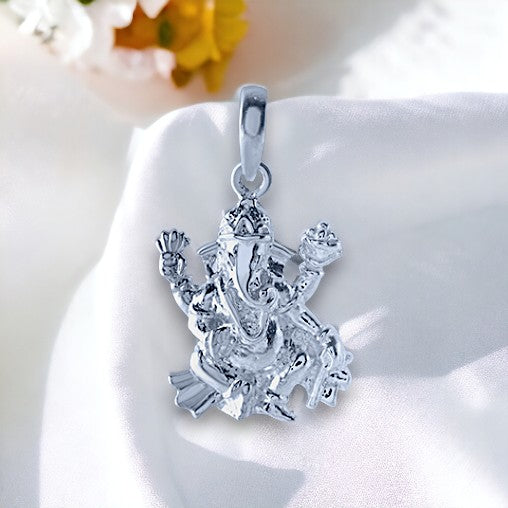 Ganesh Silver Pendant(Without Chain)