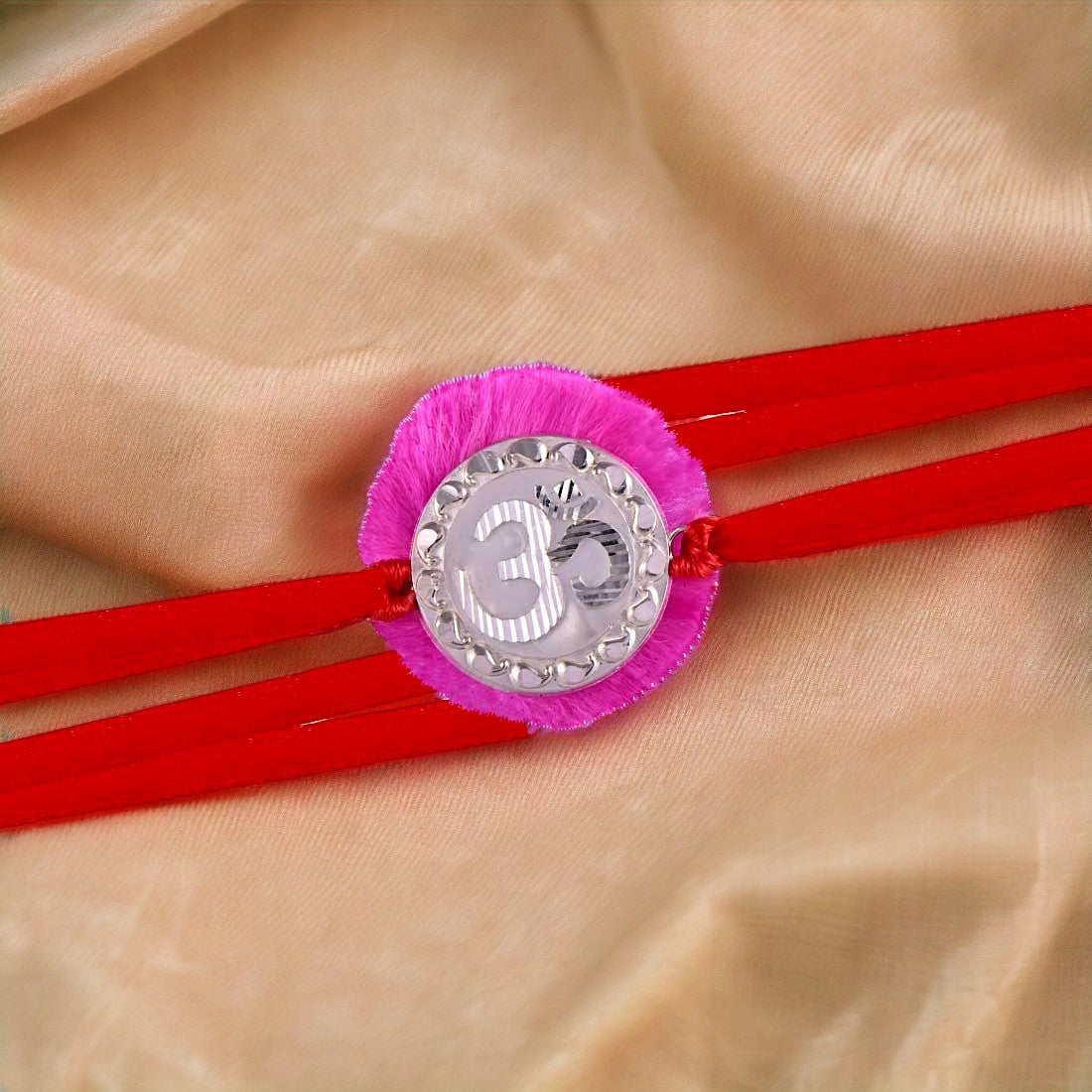 Om Rakhi In Pink