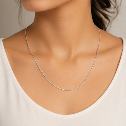 Sterling Silver Slim Chain for Women