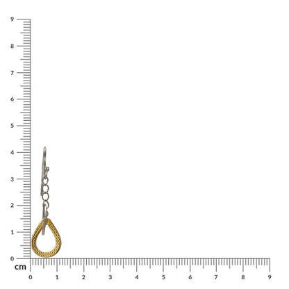 Sterling Silver Gold plated Tear drop earrings for Women and Girls