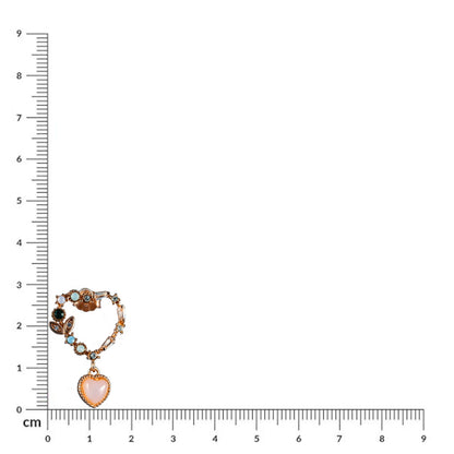 925 Sterling Silver Rose Gold Plated Floral Heart Earrings for Women & Girls