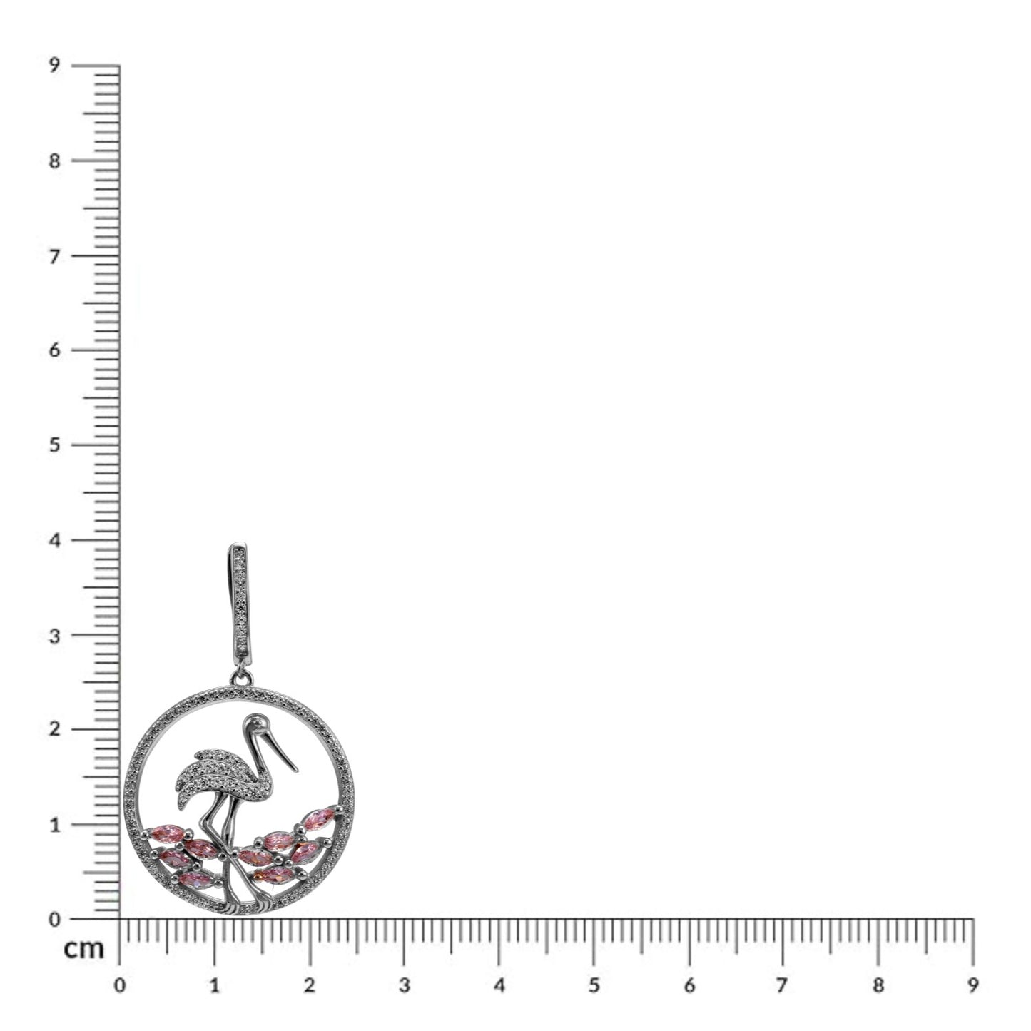 925 Sterling Silver Flamingo Drop Earrings for Women & Girls