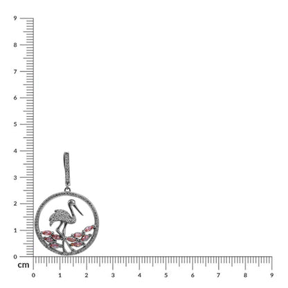 925 Sterling Silver Flamingo Drop Earrings for Women & Girls