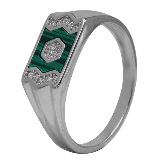 Sterling Silver EterKnight Verdant Emblem Ring for Men