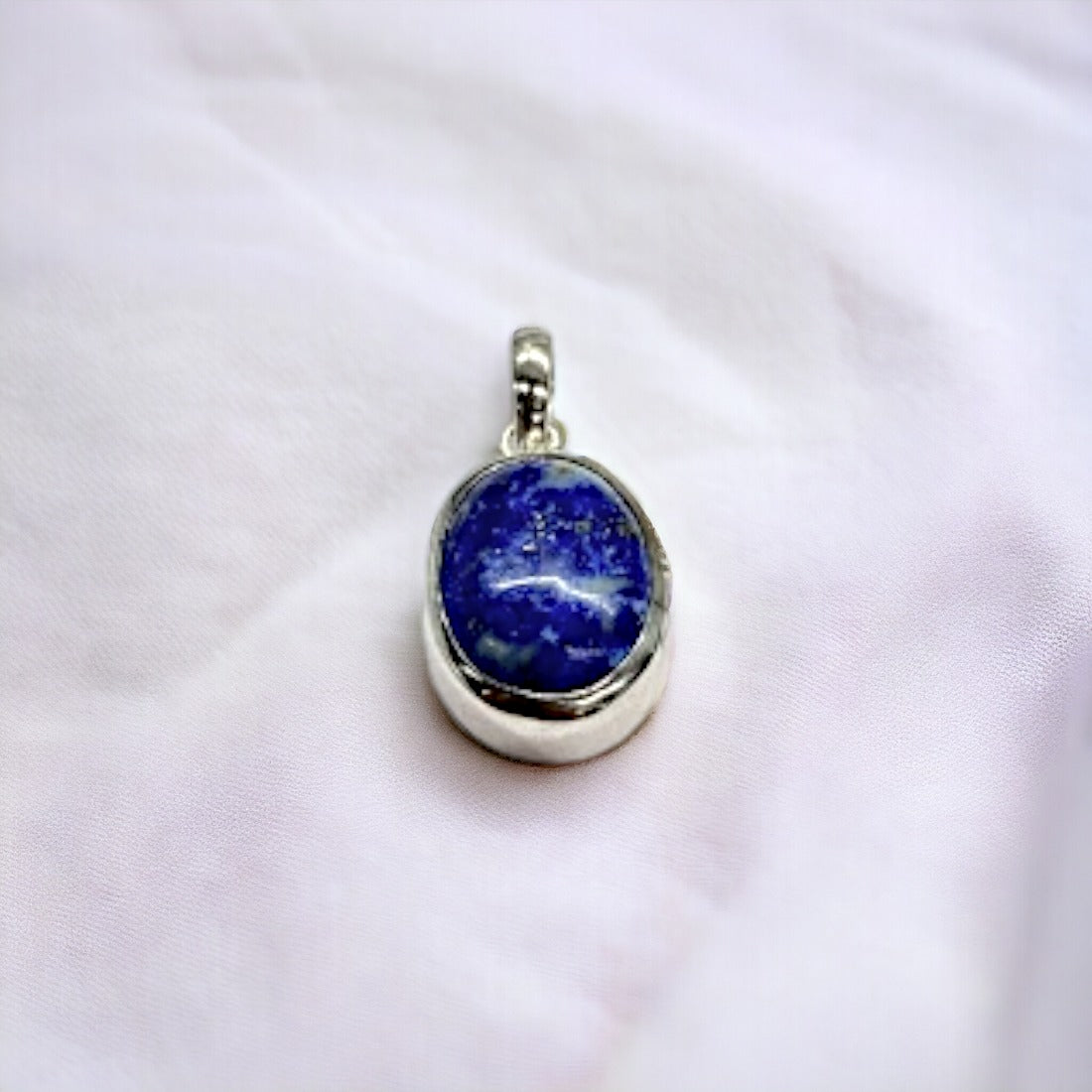 Lapis Lazuli Pendant – 925 Sterling Silver with Certified Lapis Stone